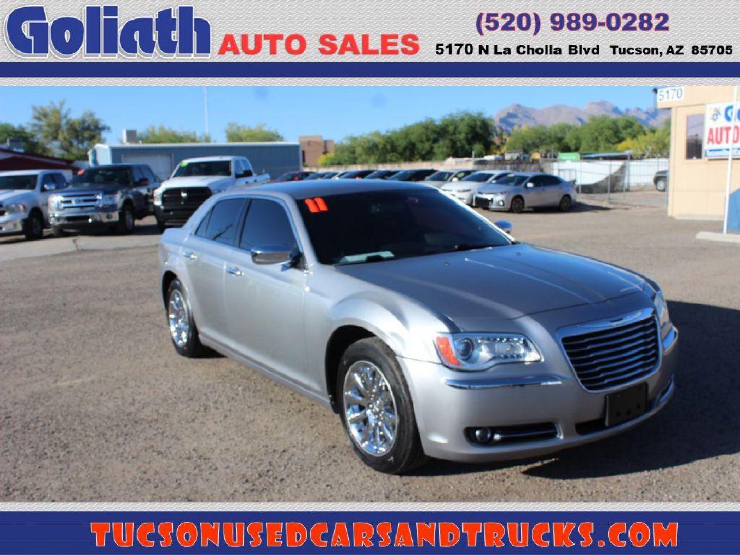 2011 Chrysler 300 Limited RWD (2C3CA5CG5BH) with an 3.6L V6 SOHC 24V engine, 5-Speed Automatic transmission, located at 5170 N La Cholla Blvd, Tucson, AZ, 85705, (520) 989-0282, 32.228245, -111.011742 - 2011 Chrysler 300 - Photo#1