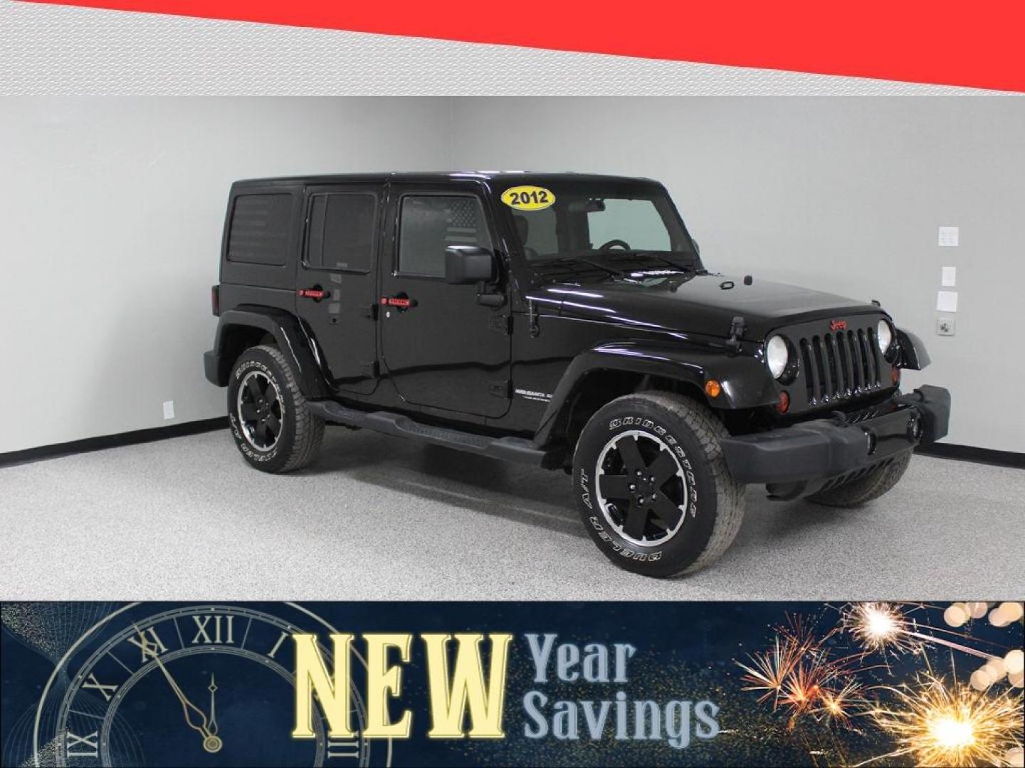 2012 Jeep Wrangler Unlimited Sahara 4WD (1C4BJWEG9CL) with an 3.6L V6 DOHC 24V FFV engine, Automatic transmission, located at 5170 N La Cholla Blvd, Tucson, AZ, 85705, (520) 989-0282, 32.228245, -111.011742 - 2012 Jeep Wrangler - Photo#0