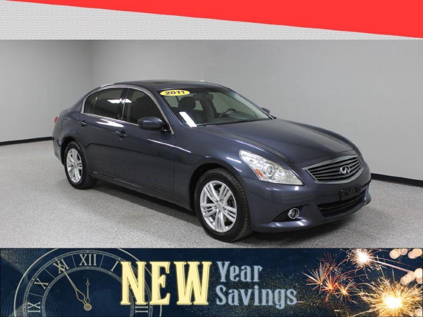 2011 Infiniti G Sedan G37x AWD (JN1CV6AR4BM) with an 3.7L V6 DOHC 24V engine, 5-Speed Automatic transmission, located at 5170 N La Cholla Blvd, Tucson, AZ, 85705, (520) 989-0282, 32.228245, -111.011742 - 2011 Infiniti G Sedan - Photo#0