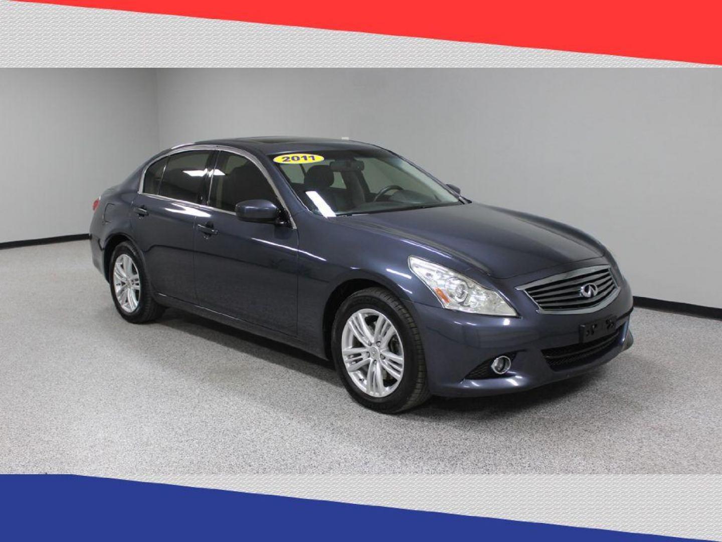 2011 Infiniti G Sedan G37x AWD (JN1CV6AR4BM) with an 3.7L V6 DOHC 24V engine, 5-Speed Automatic transmission, located at 5170 N La Cholla Blvd, Tucson, AZ, 85705, (520) 989-0282, 32.228245, -111.011742 - 2011 Infiniti G Sedan - Photo#1