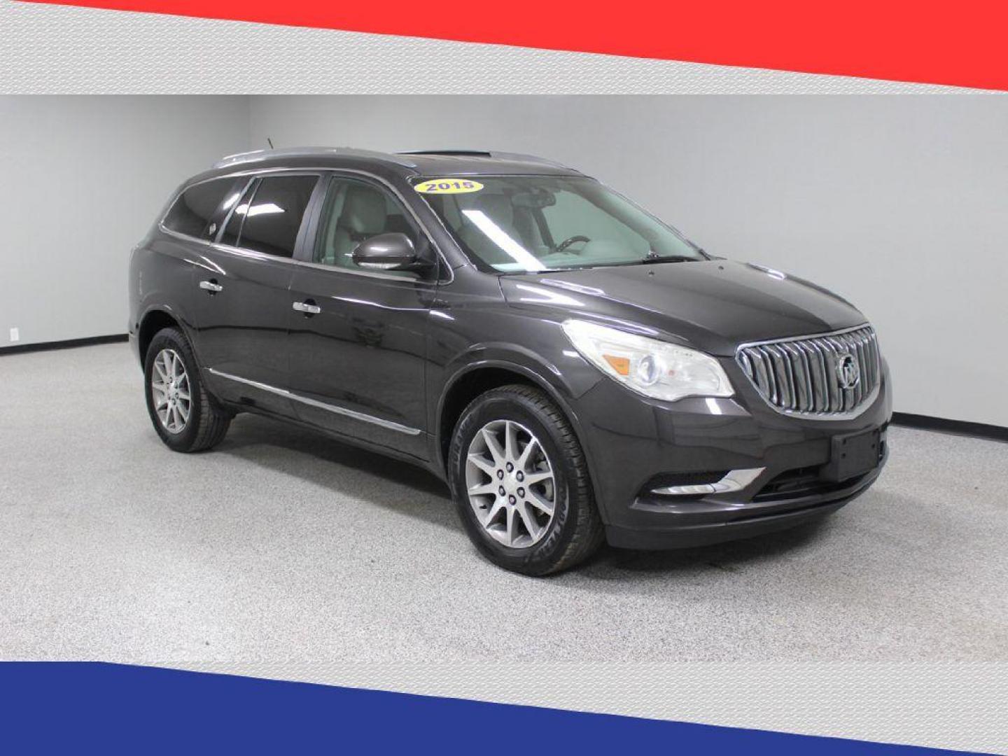 2015 Buick Enclave Leather FWD (5GAKRBKD9FJ) with an 3.6L V6 DOHC 24V engine, 6-Speed Automatic Overdrive transmission, located at 5170 N La Cholla Blvd, Tucson, AZ, 85705, (520) 989-0282, 32.228245, -111.011742 - 2015 Buick Enclave - Photo#1