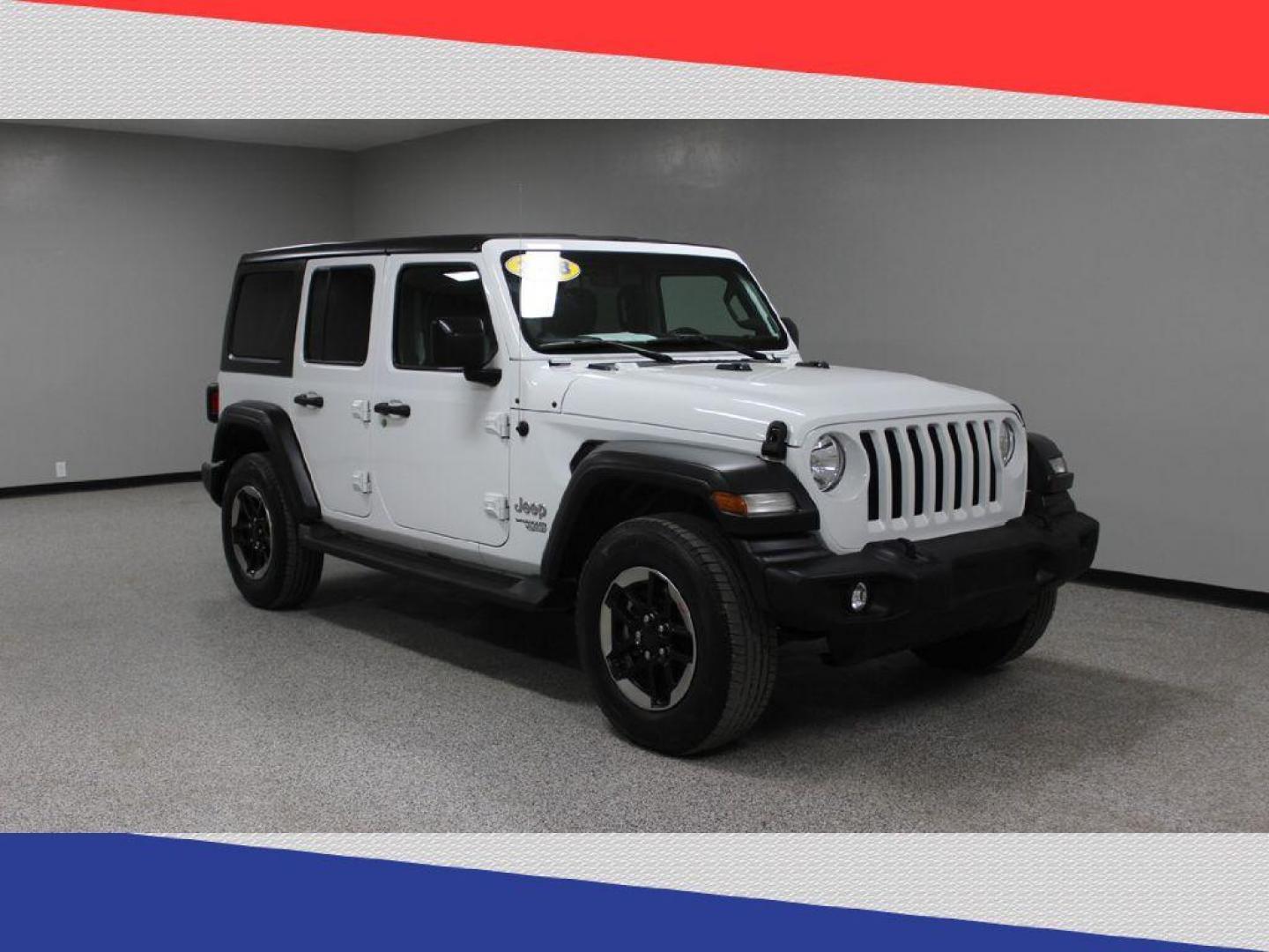 2018 Jeep Wrangler JK Unlimited Sport (1C4HJXDG1JW) with an 3.6L V6 DOHC 24V FFV engine, 6A transmission, located at 5170 N La Cholla Blvd, Tucson, AZ, 85705, (520) 989-0282, 32.228245, -111.011742 - 2018 Jeep Wrangler JK - Photo#1