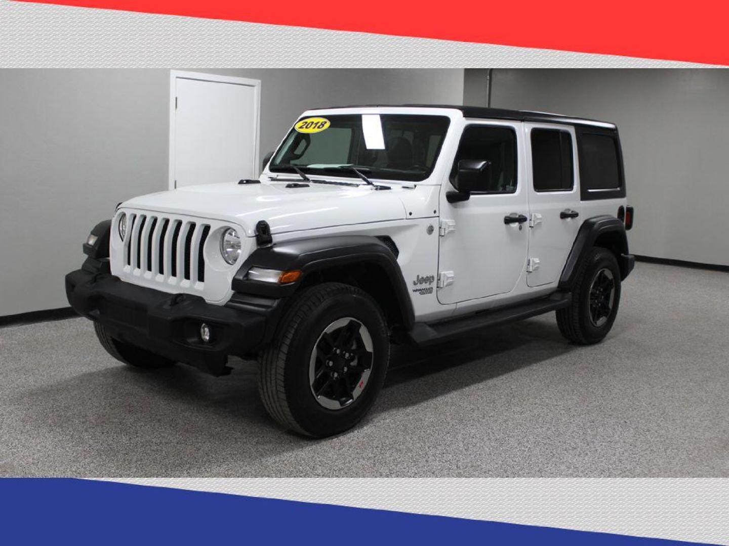 2018 Jeep Wrangler JK Unlimited Sport (1C4HJXDG1JW) with an 3.6L V6 DOHC 24V FFV engine, 6A transmission, located at 5170 N La Cholla Blvd, Tucson, AZ, 85705, (520) 989-0282, 32.228245, -111.011742 - 2018 Jeep Wrangler JK - Photo#7